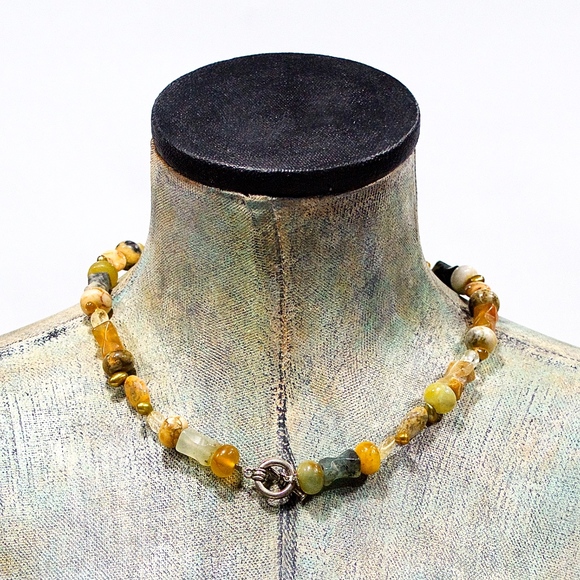 VTG 90's Natural Stone Necklace - Picture 3 of 3